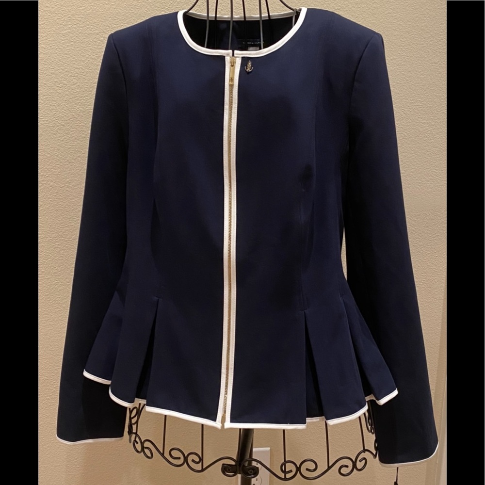 💖 Tommy Hilfiger Peplum Pleated Jacket 💖